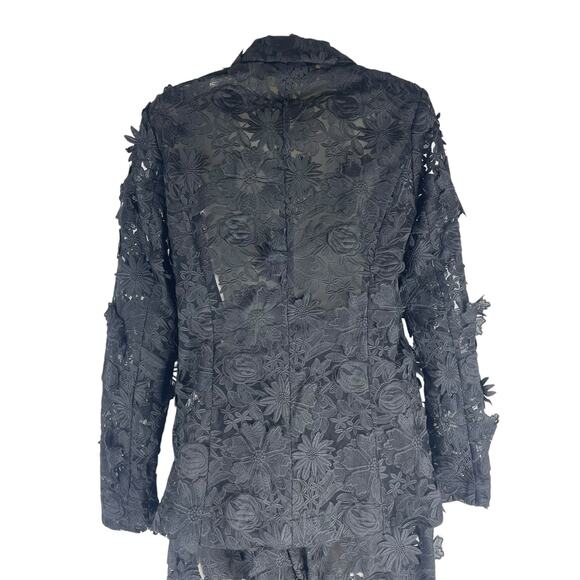 Fashion Nova Luxe Denise Embroider Blazer Pants 2 Pieces Suit Set Size S/M - Picture 6 of 12